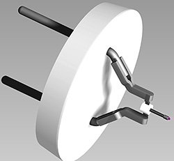 Kimball ES-423E LaB6 Kathode, ISI 2 Pin Basis, 90° / Ø 15 µm Spitze für ISI / ABT / Topcon REM und TEM